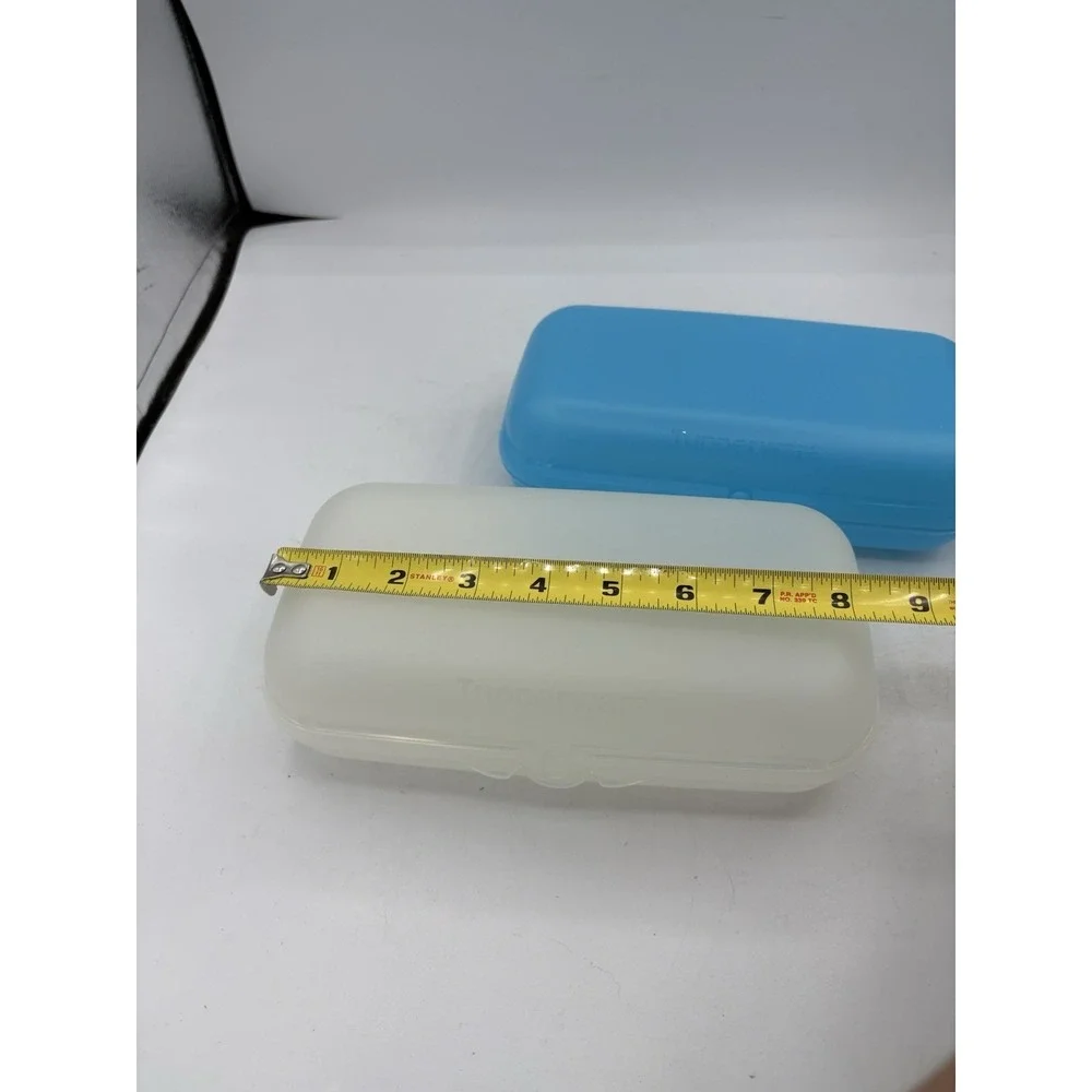 Tupperware Lunch Containers Maxi Twin To Go Oyster Case Pencil Box Lot of‎ 2
